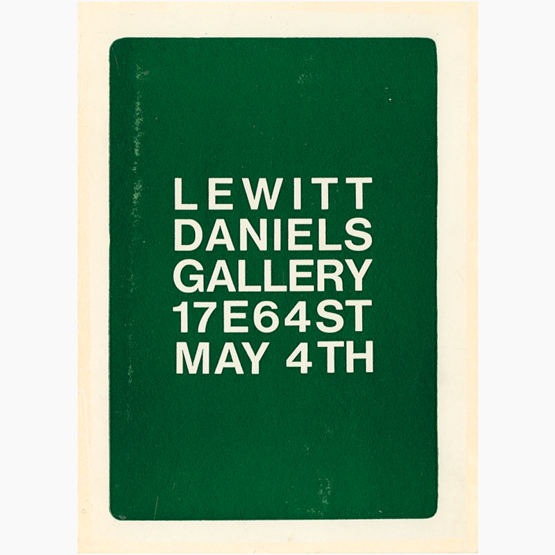 Sol LeWitt: Books. The Concept as Art